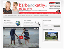 Tablet Screenshot of barbandkathy.ca